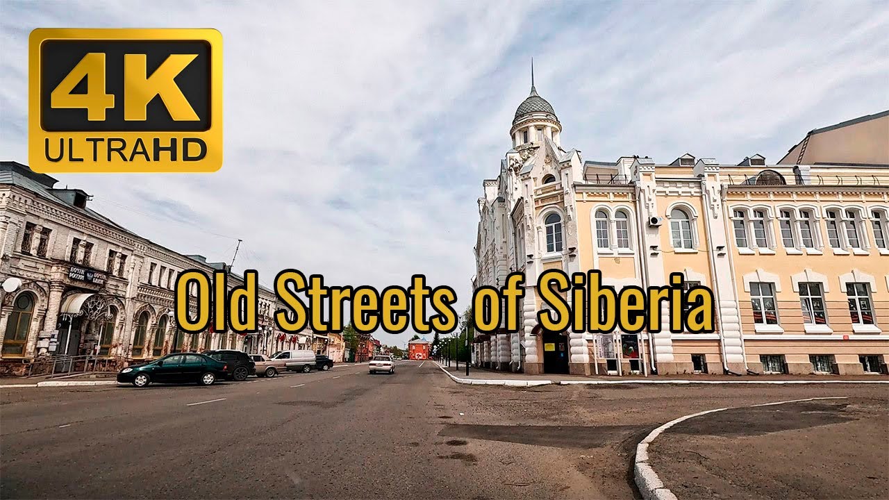 4K POV Drive Through Historic Streets of Old Siberian City | Ep.31 | ASMR, No Talking, No music
