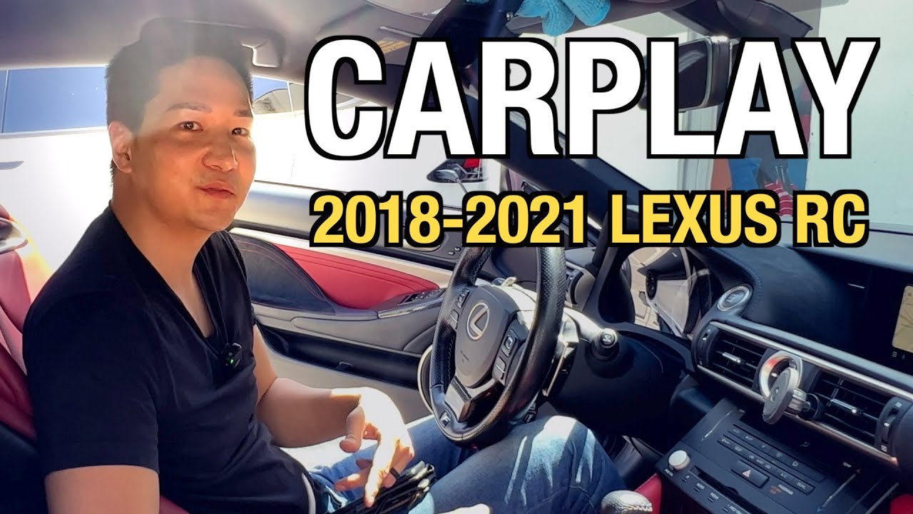 Lexus RC F 2018–2021 | Беспроводная система CarPlay и Android Auto | Установка своими руками