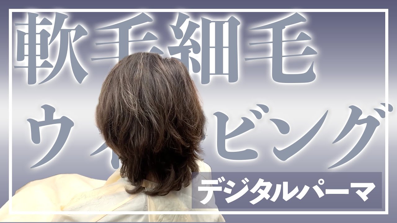 軟毛、細毛、ウィービング毛のデジタルパーマ