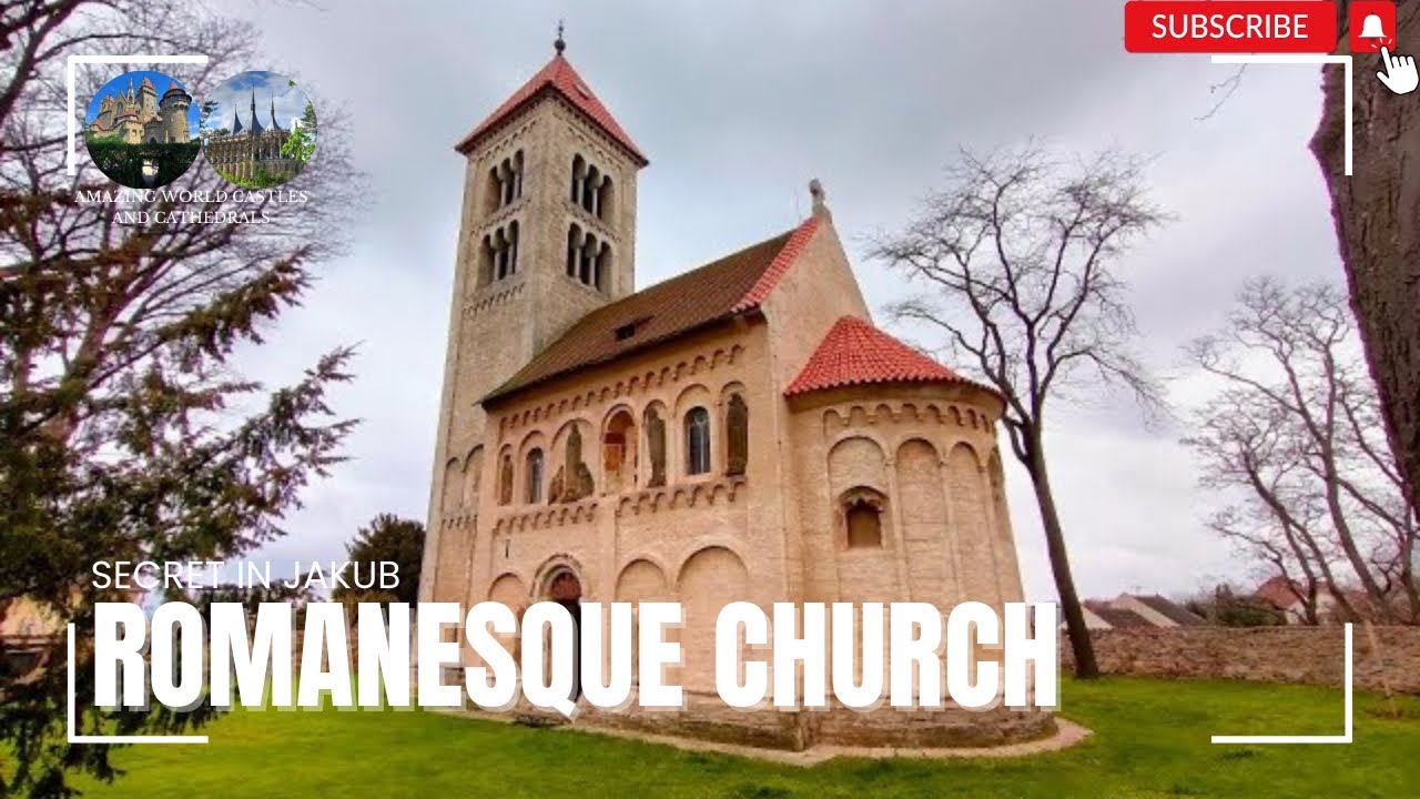 Rom&aacute;nsk&yacute; kostel sv. Jakuba v Jakubu u C&iacute;rkvice |Středočesk&yacute; kraj - okres Kutn&aacute; Hora| 16:9 4K