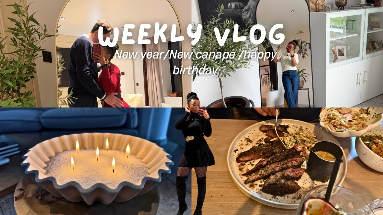 REVEILLON 2026🎊/WEEKLY VLOG AVEC MONTAGE NEW CANAPÉ ✨😍/ANNIVERSAIRE SURPRISE CHÉRI 🎊💞🎁