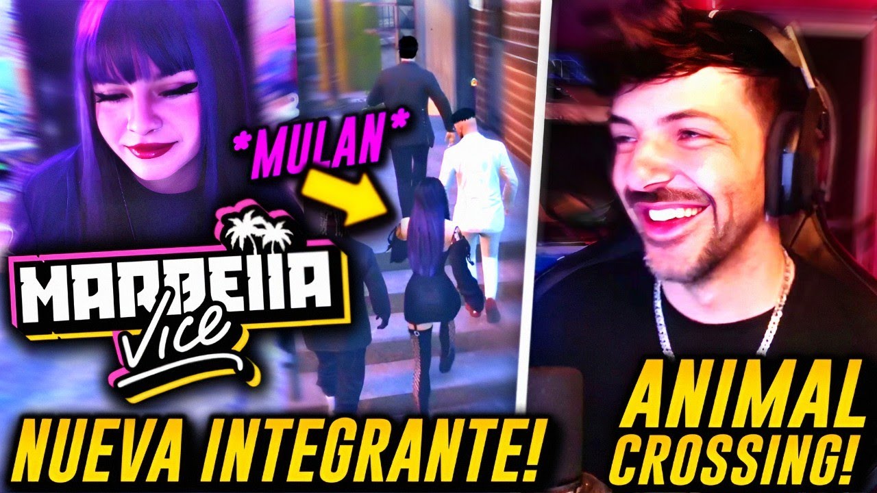 NEXXUZ le ENSEÑA su CASA a MULAN... LA NUEVA INTEGRANTE de los ANIMAL CROSSING en MARBELLA VICE 2