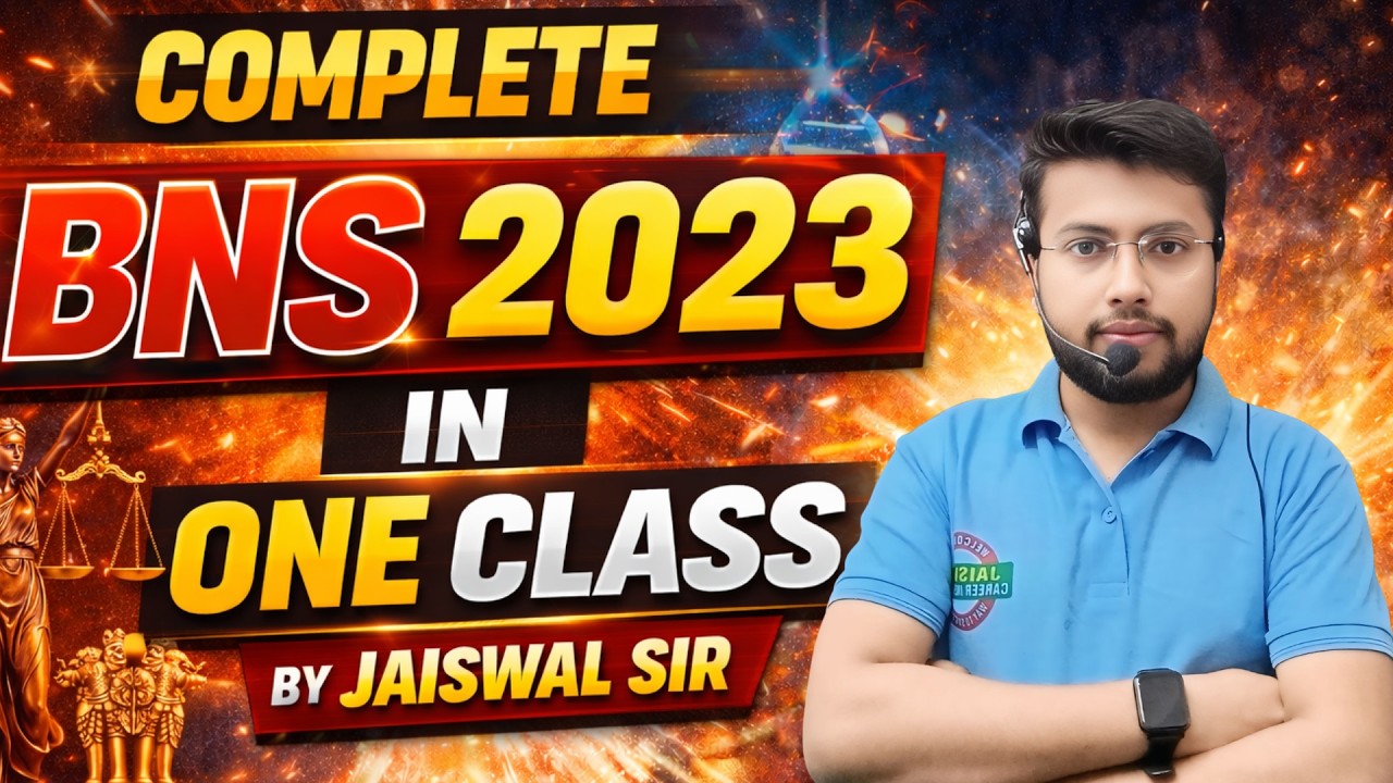 Complete BNS 2023 in One Class | Bharatiya Nyaya Sanhita 2023 | APO | Judiciary | LLB