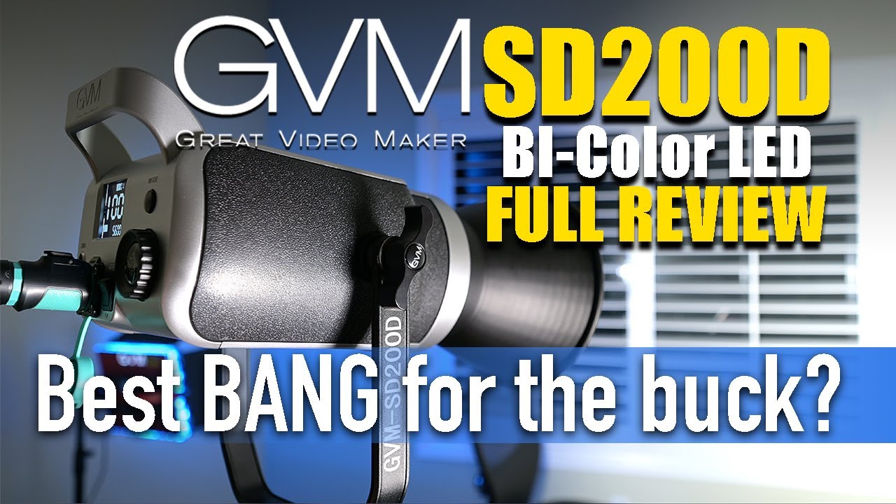 GVM-SD200D 200W LED Bi-Color Light Review - Best BANG for the buck for filmmakers & YOUTUBE?
