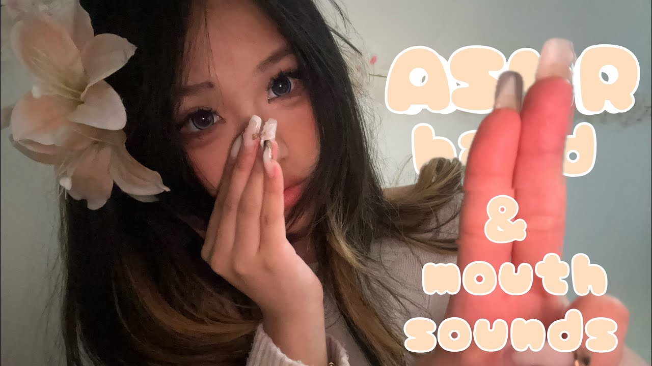 ASMR hand movements & mouth sounds | salt & pepper | visual triggers 