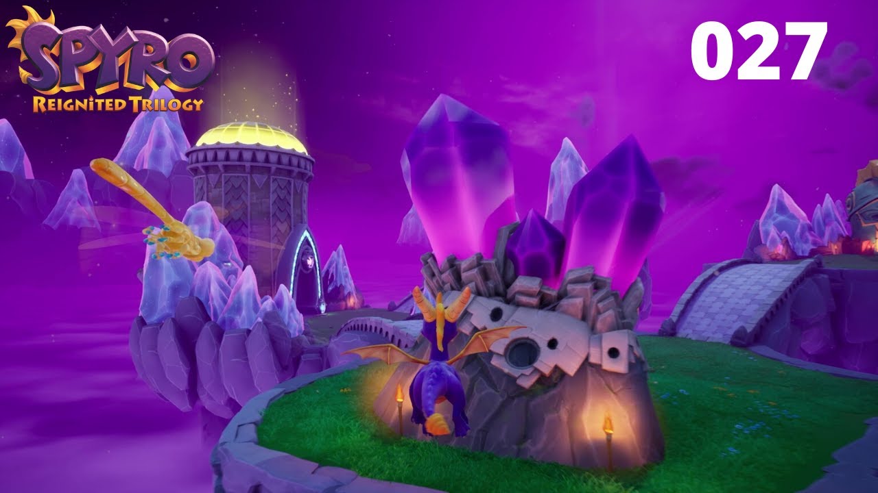 Spyro Year of the Dragon Walkthrough Deutsch Part #27, Mitternachtsberg 100% mit Trophäe