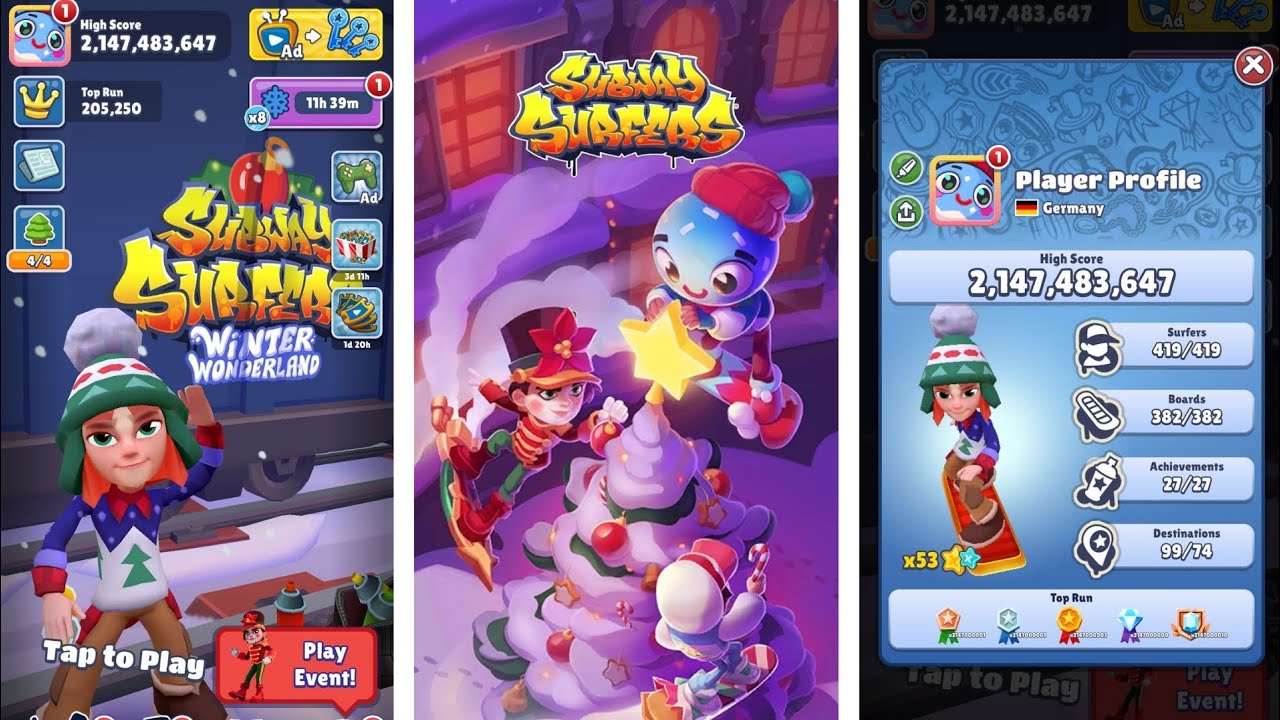 Subway Surfers | Winter Wonderland 2024 | Everything unlocked