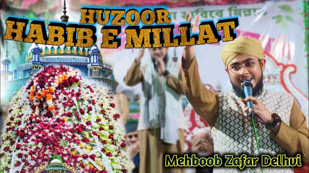 Huzoor habib e millat | गौस आजम जो है आता उस मुजाहिद की किया बात है | Mehboob Zafar Delhvi 