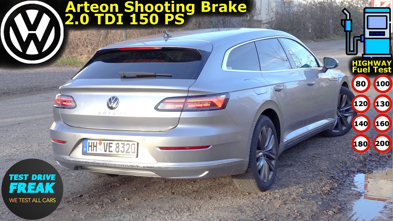 2024 VW Arteon 2.0 TDI Shooting Brake 150 PS 🚗 Test Drive + Fuel Consumption Review