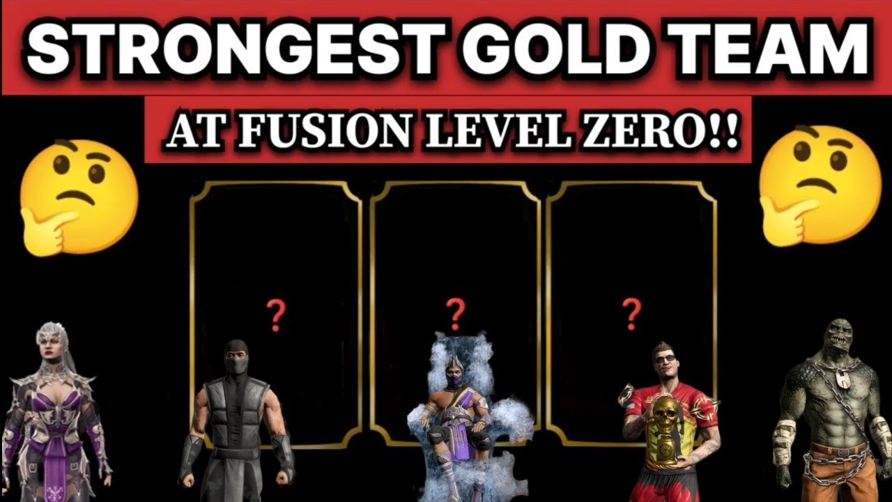 🤔 Strongest gold team at fusion zero in mk mobile? | mortal kombat mobile