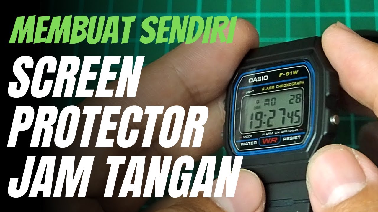 Membuat sendiri Screen Protector untuk Jam Tangan Casio Kaca Datar