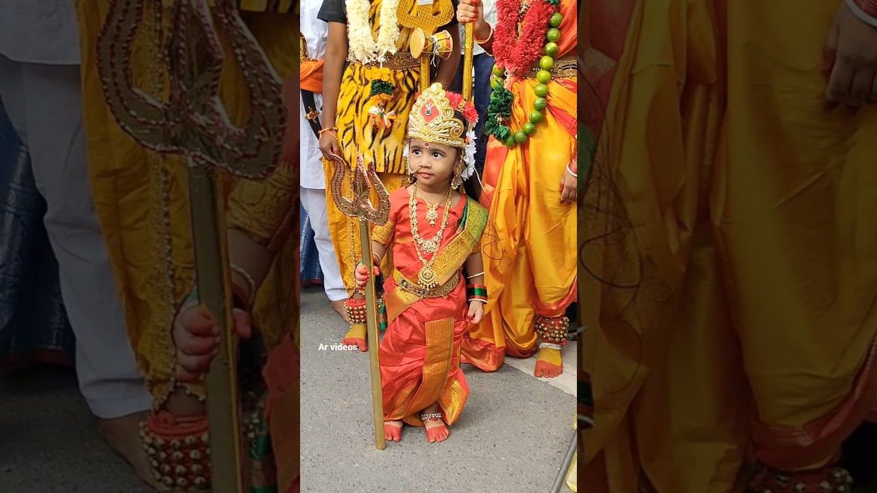 Chinna Ammavaru at Jagtial Navadurga Ammavari Shobhayatra