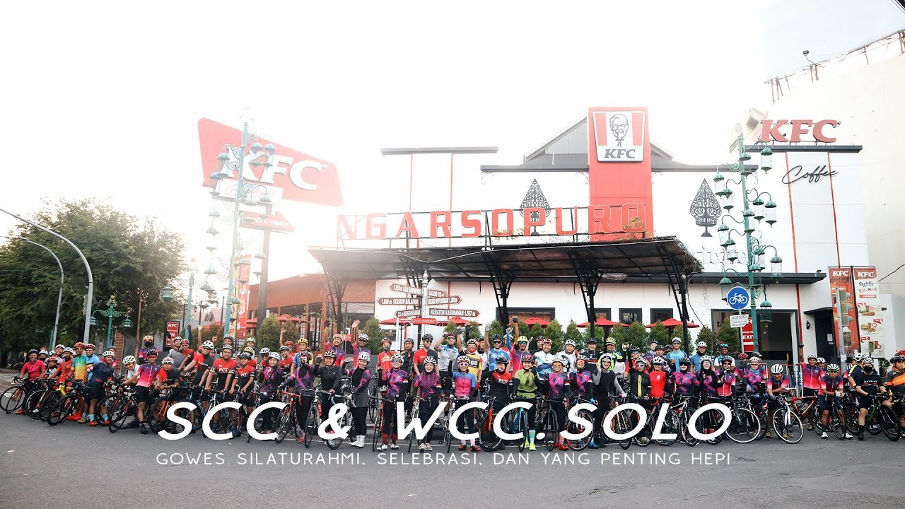 Gowes Silaturahmi antar komunitas sepeda Solo Cycling Community dan Women's Cycling Community Solo