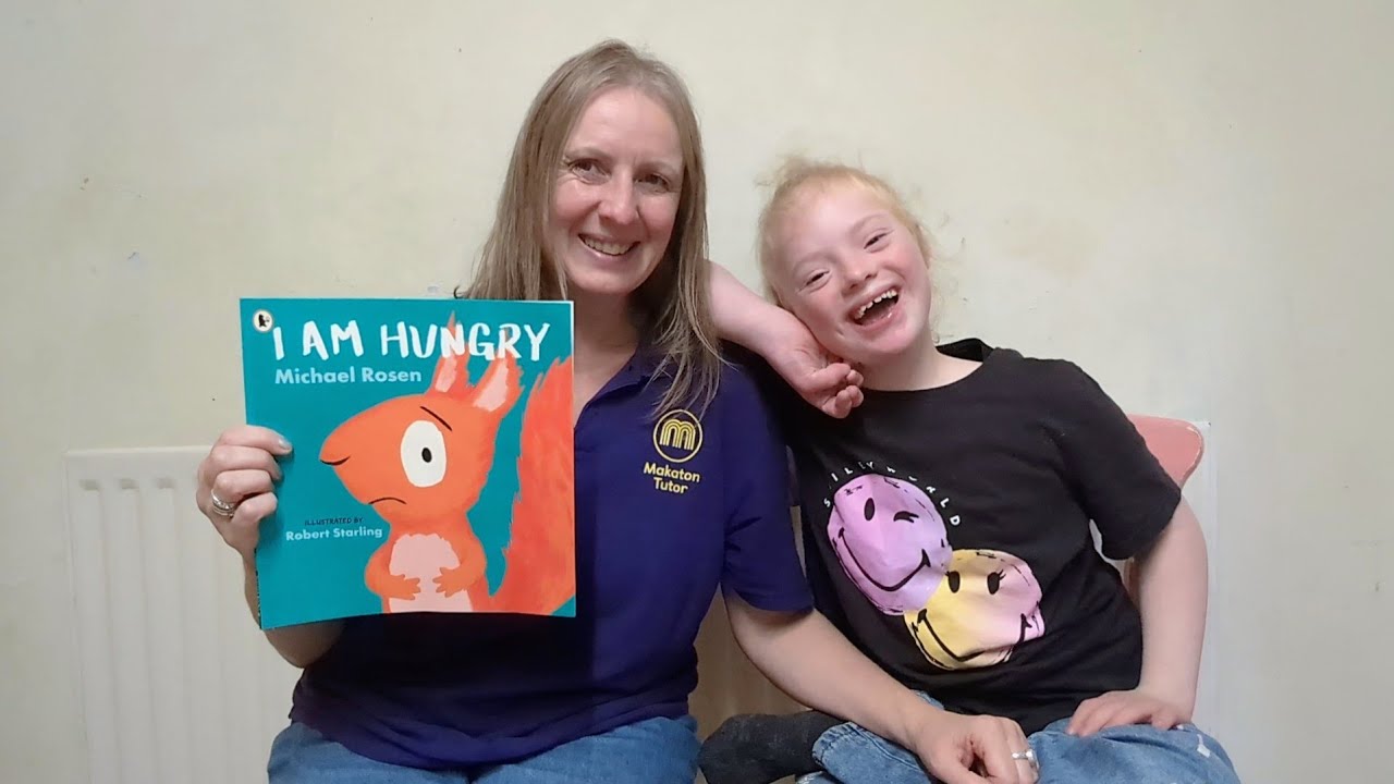 I am Hungry - by Michael Rosen - Book Signed with Makaton 
