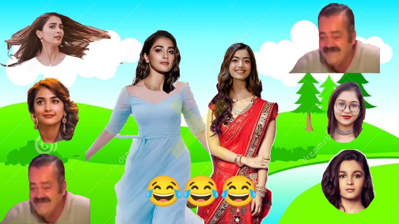 South Actress Wrong Head Puzzle Game 2022   Alia Bhatt vs Poja Hegde Puzzle Video 2022  Funny Puzzle