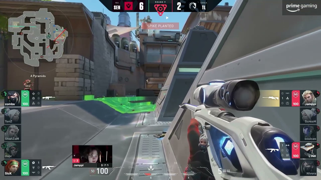 Jampii with a Godlike ACE | Sentinels Liquid | Valorant Champions