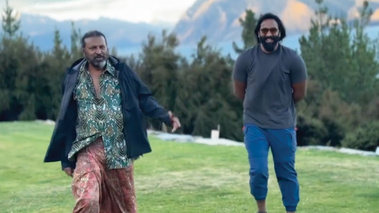 Mohan Babu Making Super Fun WIth Vishnu Manchu During Kannappa Shoot | Manastars