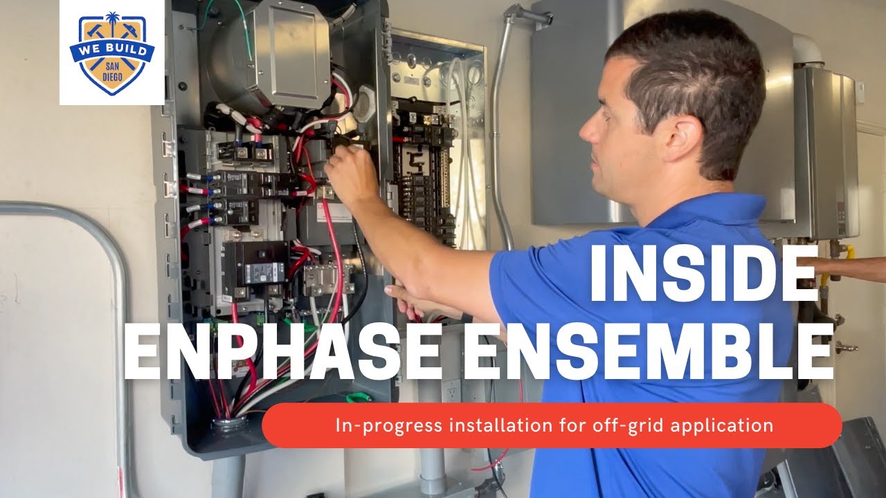 Установка Enphase Ensemble в процессе