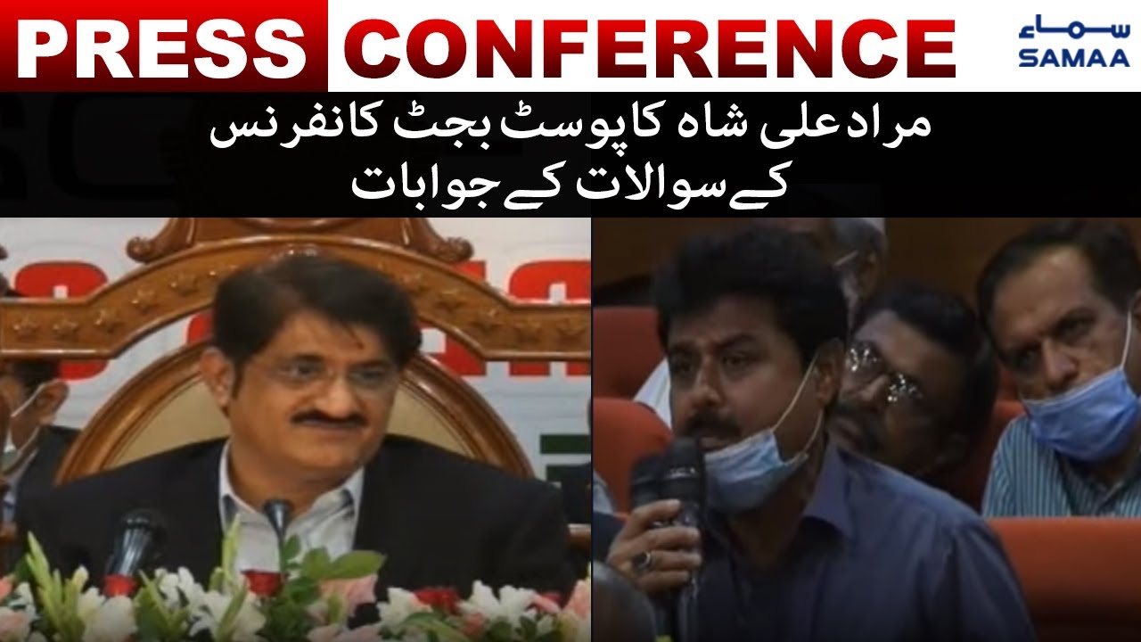 Sindh Budget 2021 Post Budget Conference - Murad Ali Shah Q&A Session with Journalists | SAMAA TV
