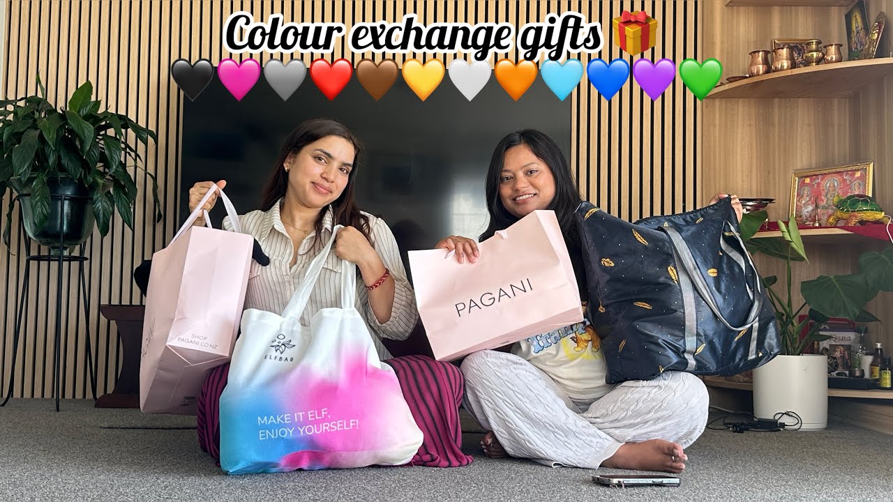 Trending 12 Colour exchange gifts🎁 with my closet friend❣️recation🤣 Ramailo vyo hana guys😅🤣