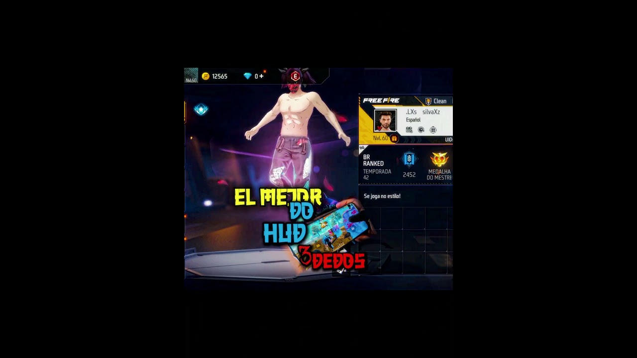 El mejor HUD 3 dedos ☠️🇧🇷 #freefire