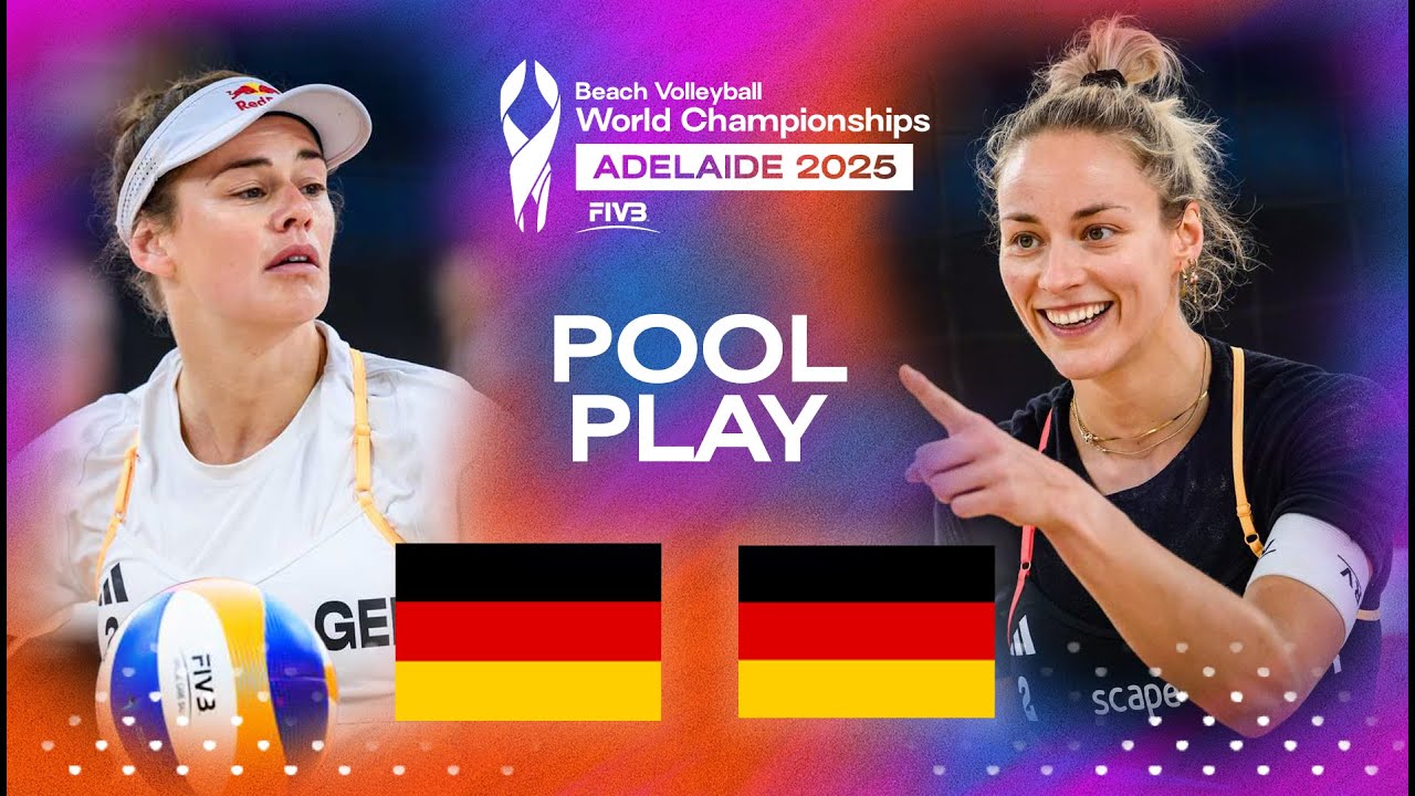 M&uuml;ller/Tillmann vs. Bock/Lippmann - Beach World Championships 2025 | Highlights | Pool Phase