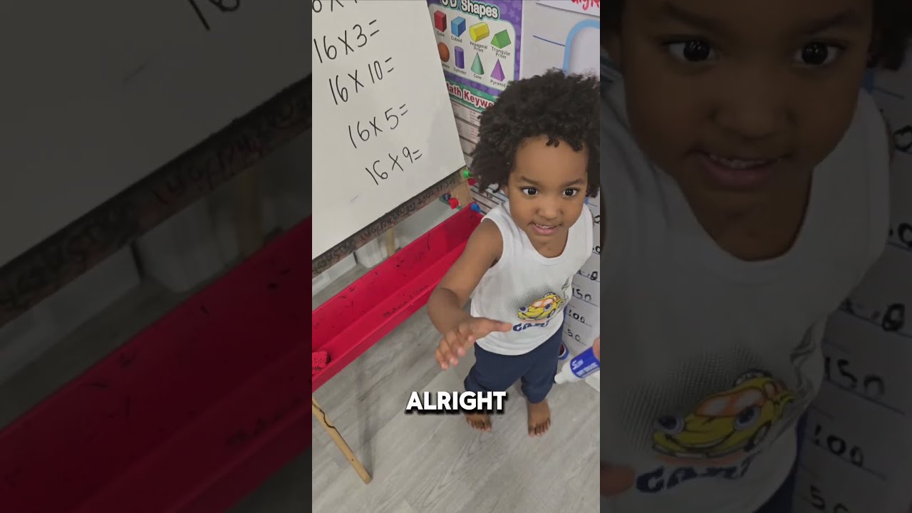 3-year-old Teaches Parents the 16 Multiplication Facts #DevanLovesNumbers #preschool