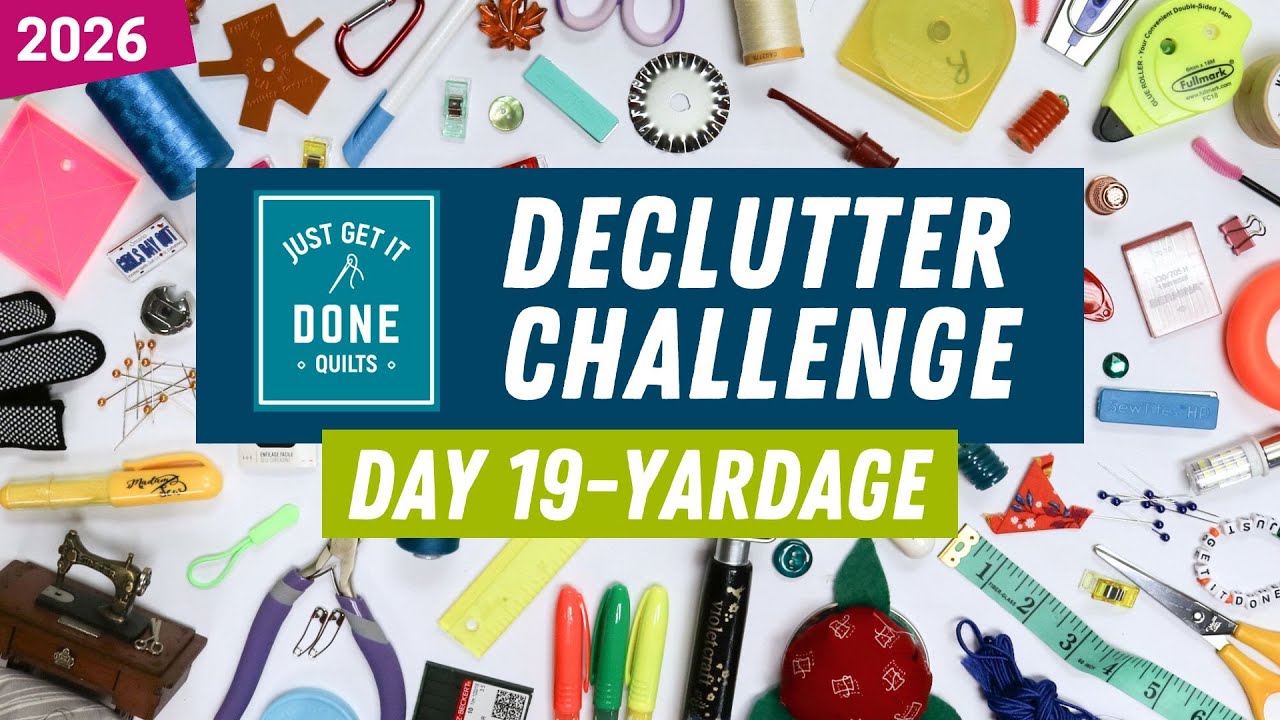 🧹🗑🧽 Day 19 - Widebacks & Yardage - 2026 Declutter Challenge
