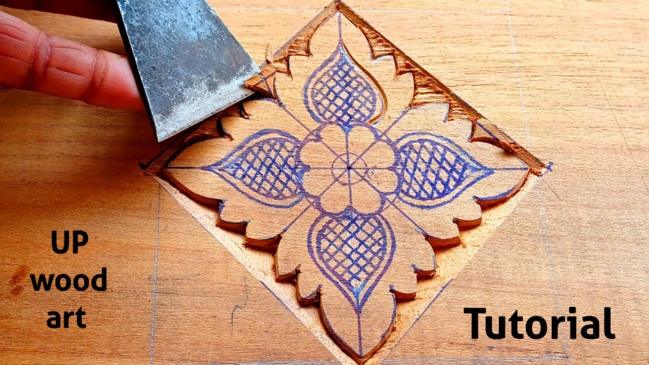 wood carving beginners tutorial ||carving by UP wood art