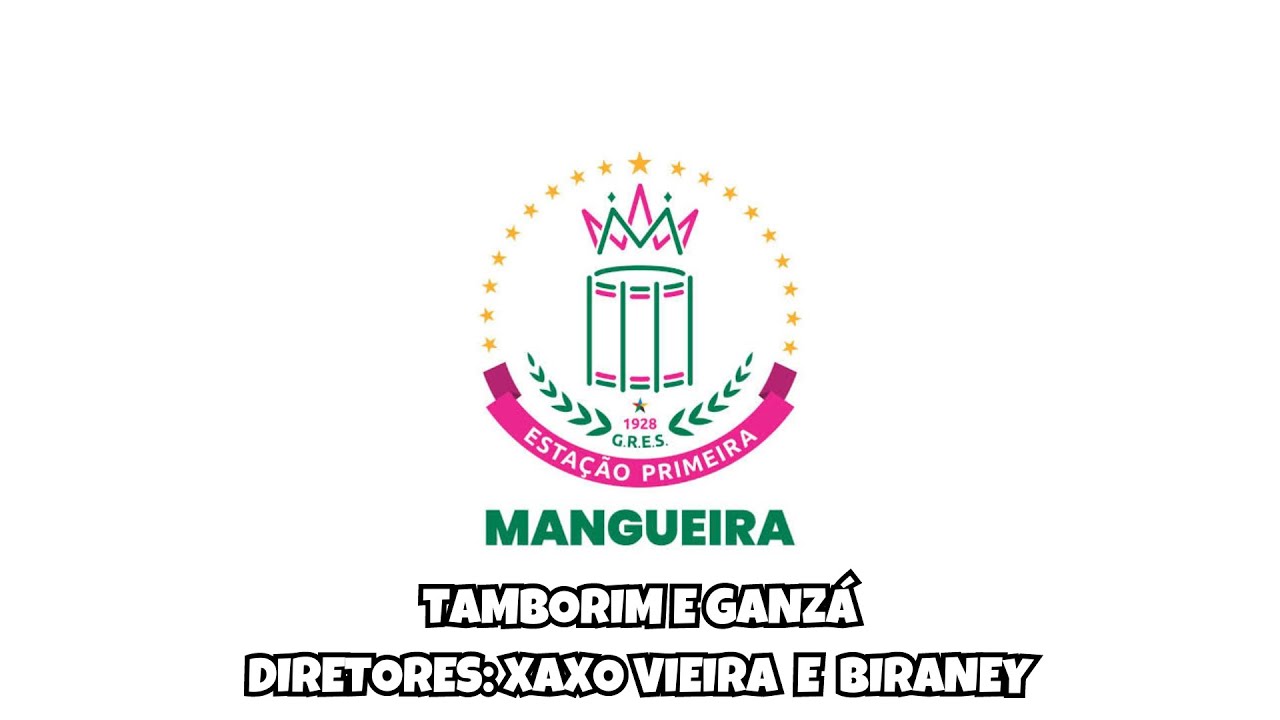Desenho de Tamborim e Ganzá - Mangueira Carnaval 2024