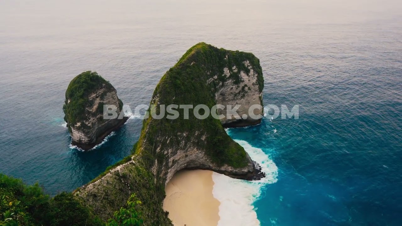 [Full HD] - Penida Island Kelingking Beach Bali 01 | Free Video Footage No Copyright