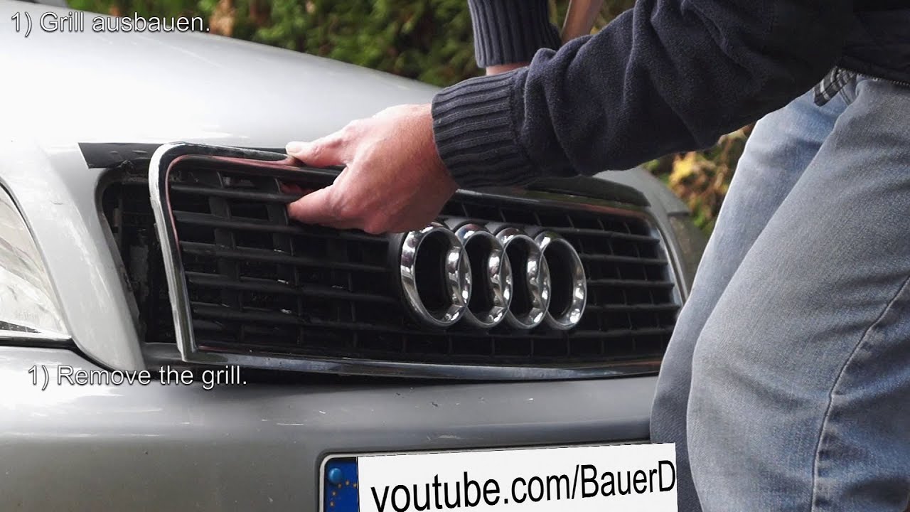 Audi A4 B6 Motorhaube Haubenverriegelung Seilzug ausgehängt gerissen