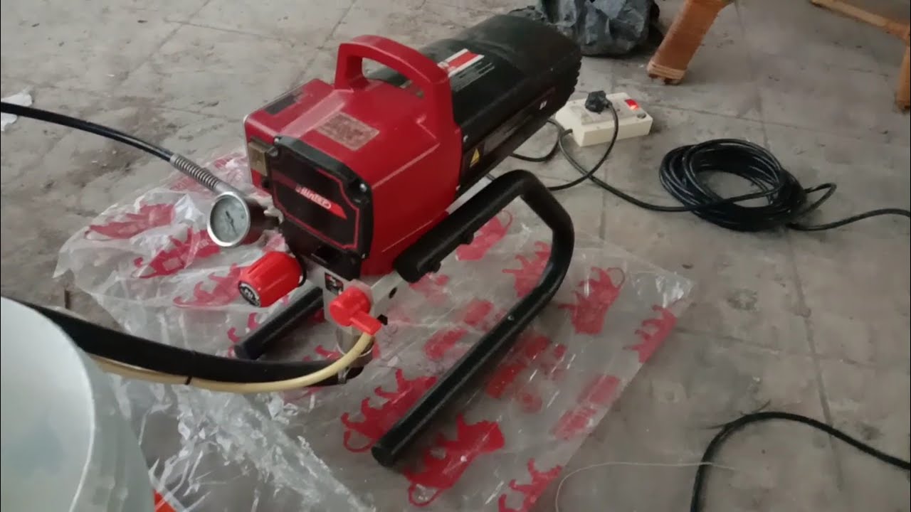 aireless R450 outer spray painting