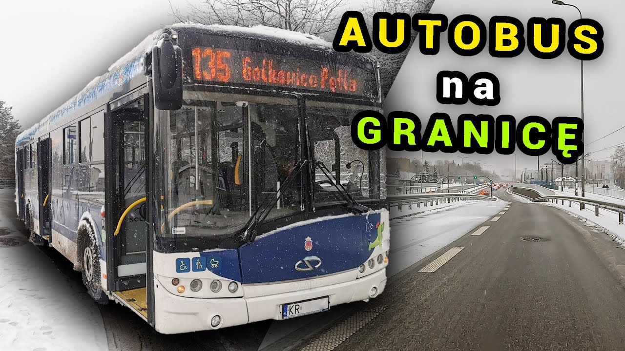 AUTOBUS przez ZIMOWY KRAKÓW 🚌 linia autobusowa 135 / Kraków #krakow #polska #komunikacja
