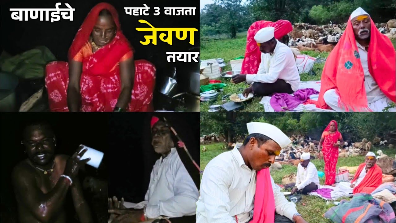 दिवस उगवण्याअगोदर बाणाईने बनवून दिले जेवण | शिग्रोबा घाट उतरण्याची तयारी| shingroba | dhangari jivan