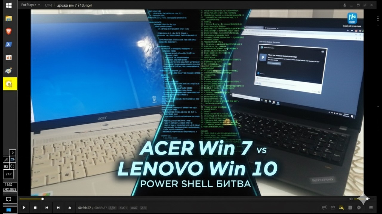 АСER win 7 і LENOVO win 10. Терминал PoWER SHEll.