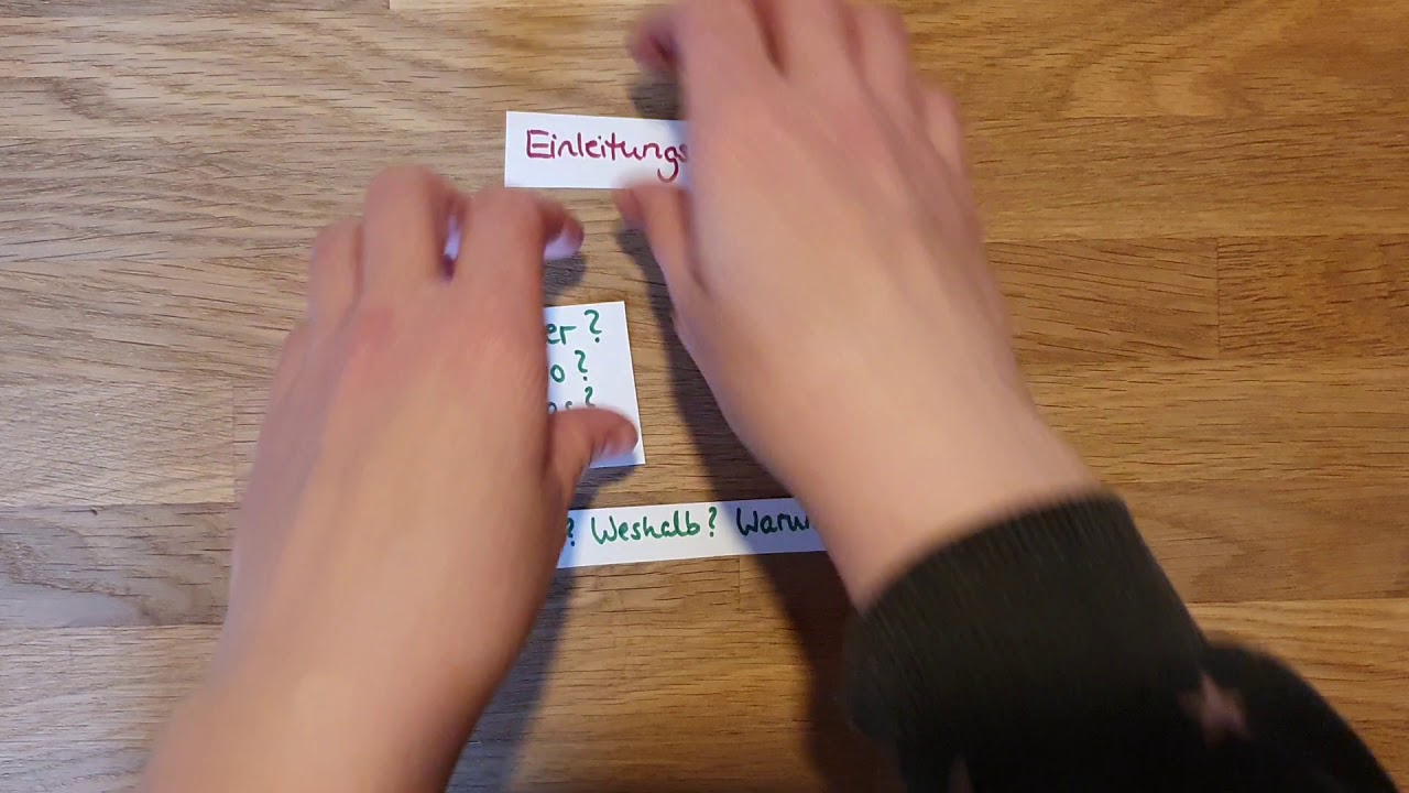 Aufbau einer Inhaltsangabe