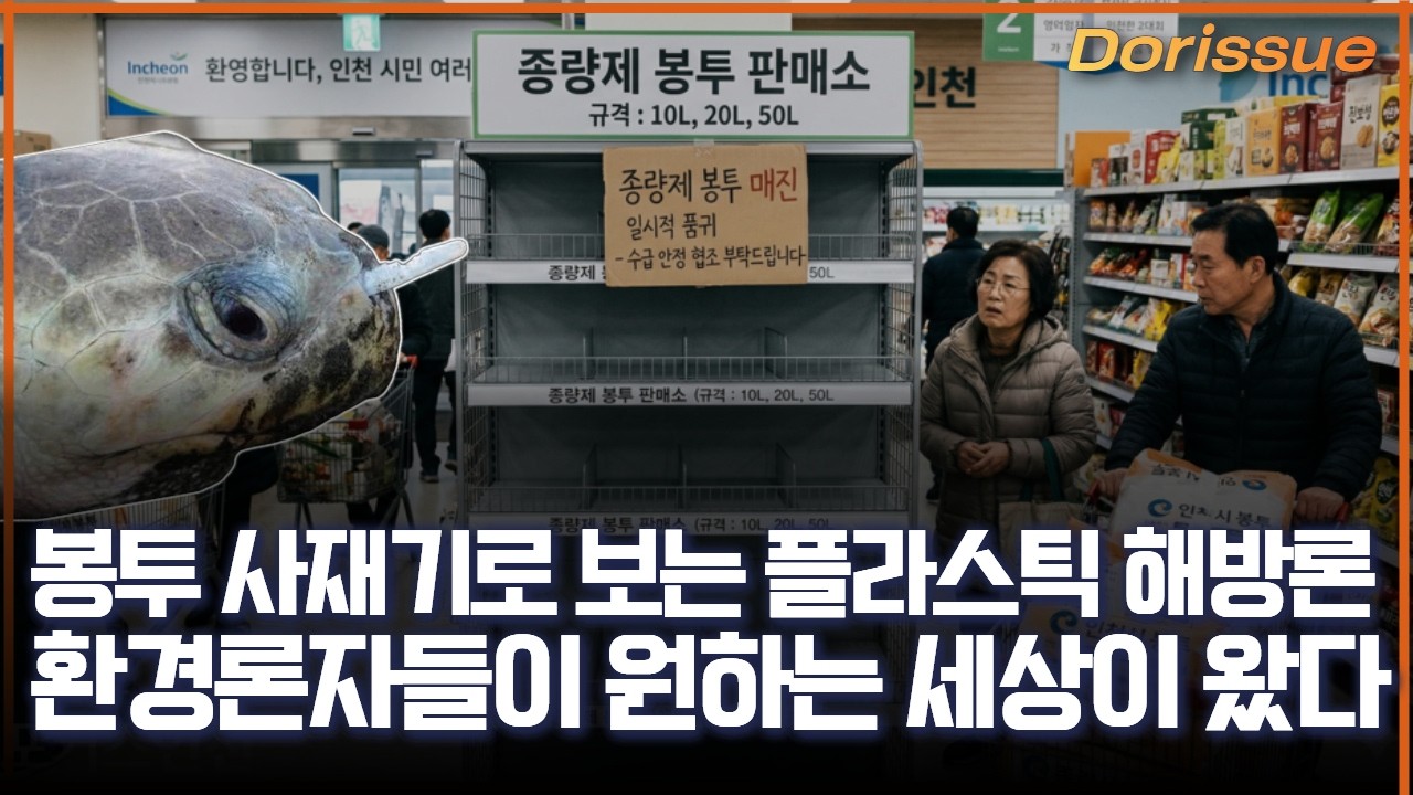 [주간 도리슈] 봉투 사재기로 보는 플라스틱 해방론, 환경론자들이 원하는 세상이 왔다 (김달현 대안연대 이사)