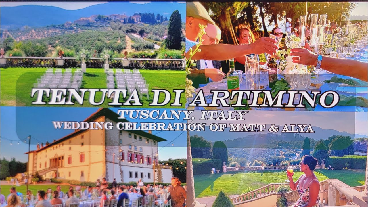 TENUTA DI ARTIMINO  - TUSCAN WEDDING MAGIC 💕 Wedding celebration of Mathew & Alya! Florence, Italy.