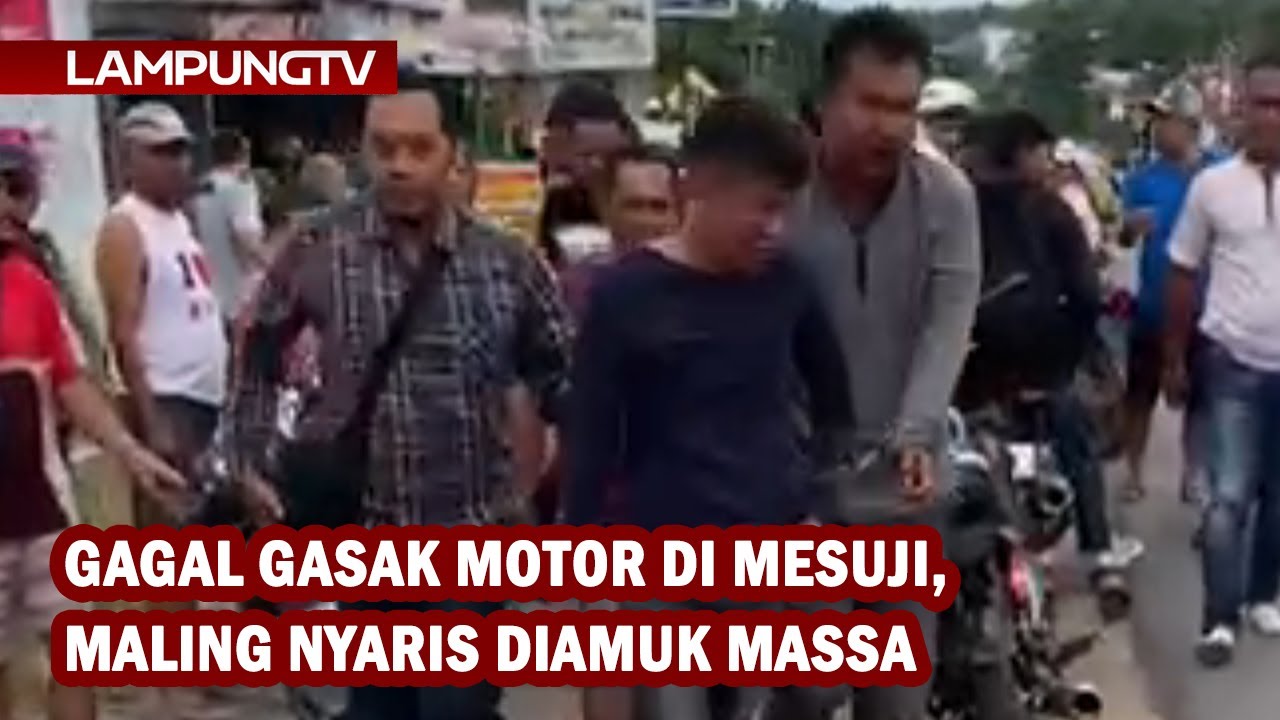 Gagal Gasak Motor di Mesuji, Maling Nyaris Diamuk Massa