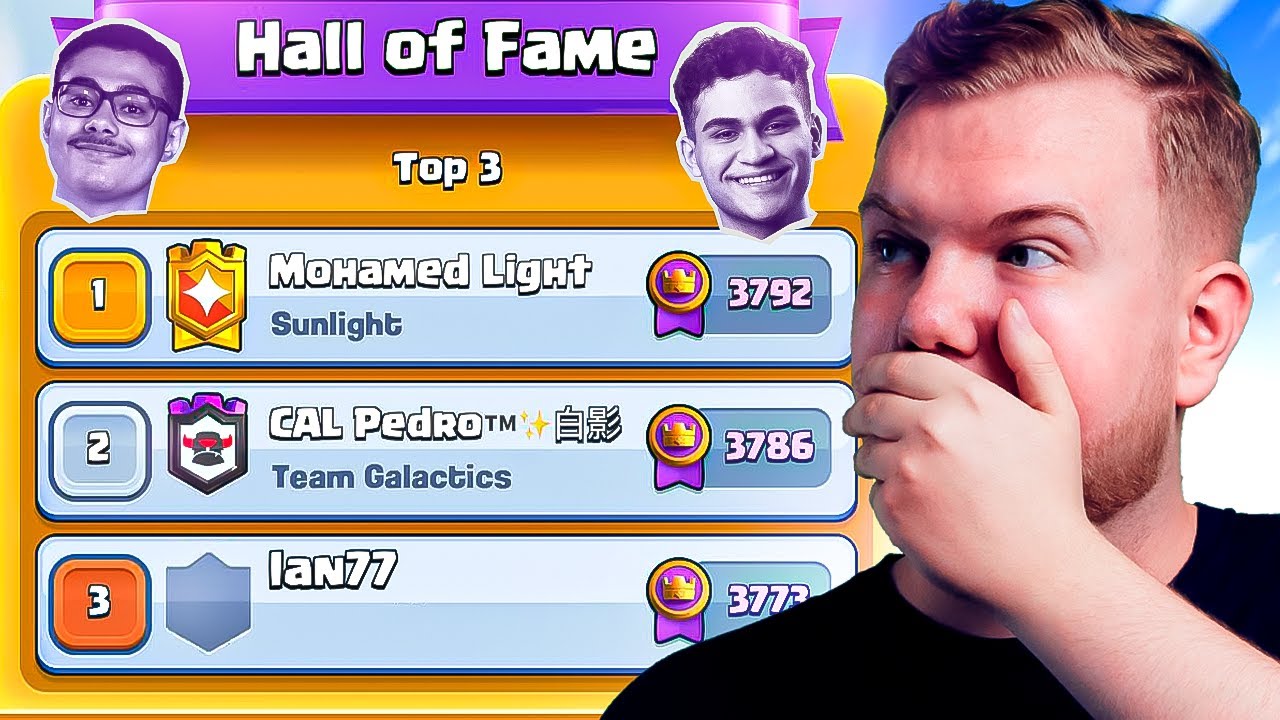 MOHAMED LIGHT VS PEDRO FOR THE #1 FINISH IN SEASON END! - Clash Royale