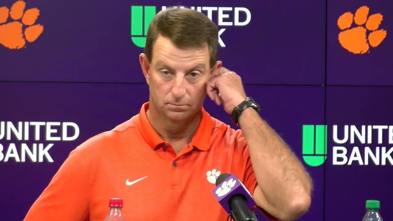 Dabo Swinney previews Clemson-Georgia Tech, talks Tigers at 1-1