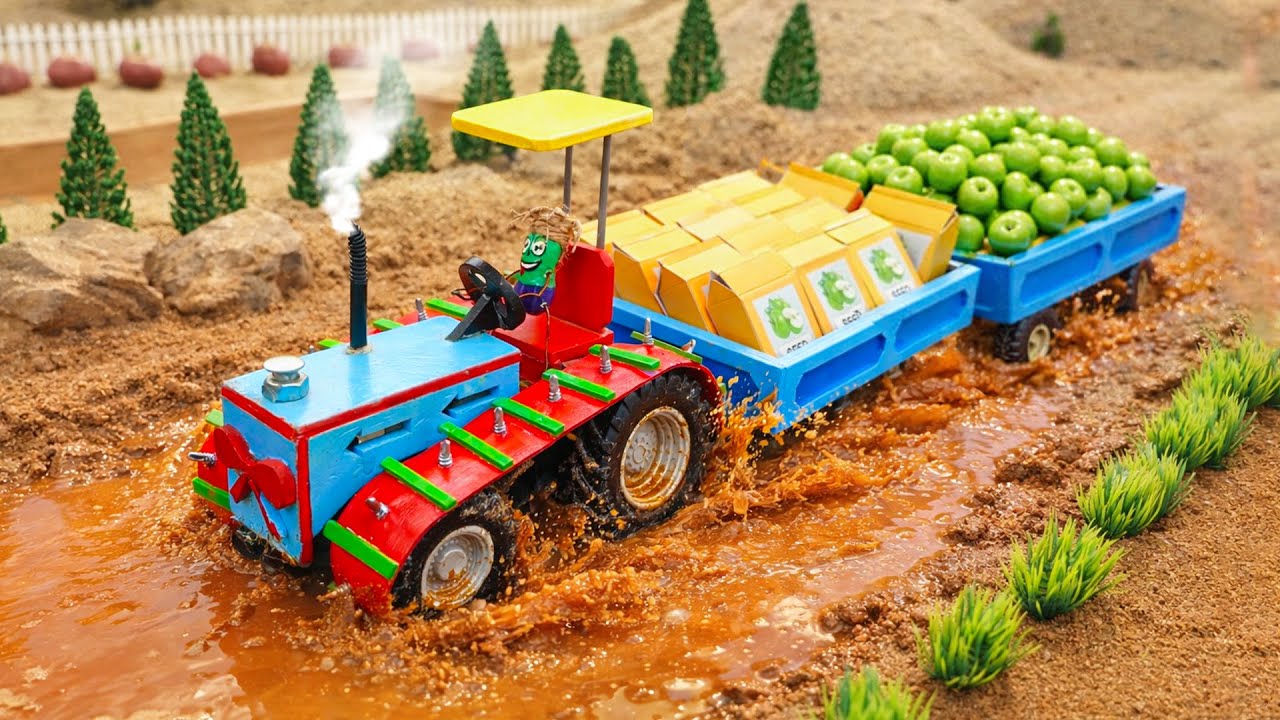 Top Most Creative DIY Upgraded Tractor with Super Wheels built for muddy roads | HP Mini DIY Tractor