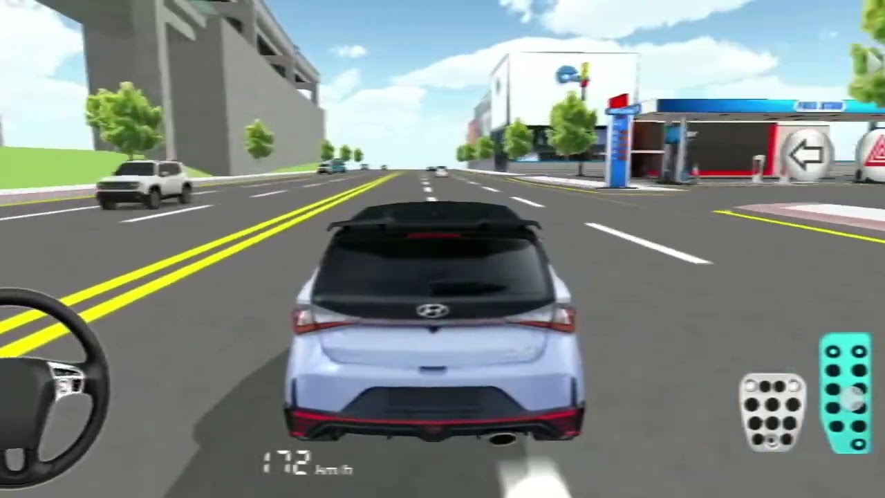 3D Driving game of car test #5 video