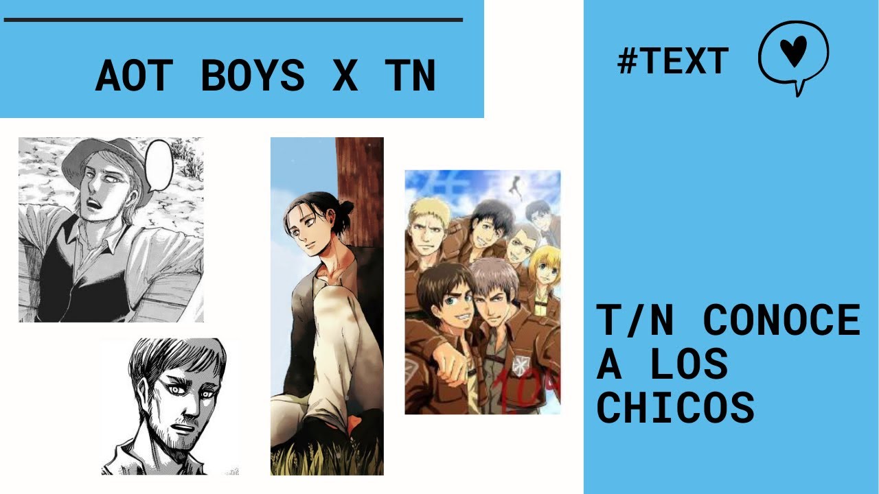 💫 AOT BOYS REACT - T/N conoce a los chicos de Attack On Titan 💫