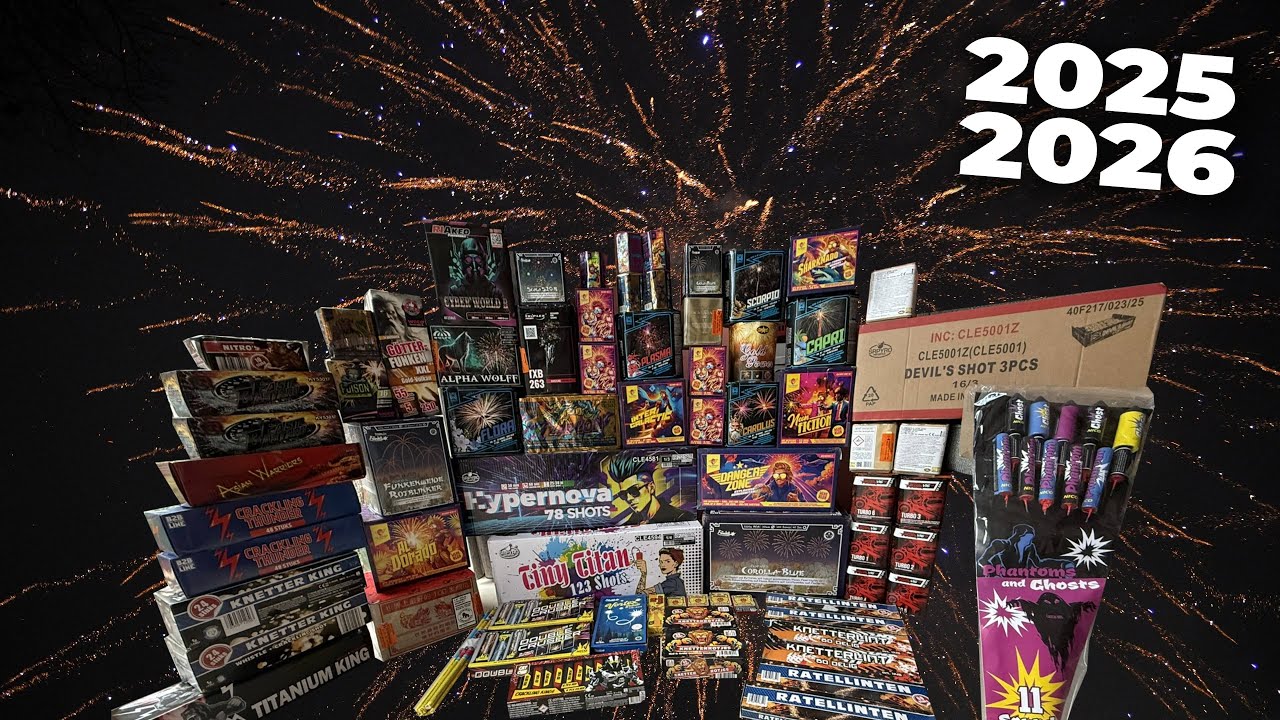 VUURWERK COMPILATIE 2025-2026 | VOL MET A-MERKEN!! | 4K60FPS & GOED GELUID!