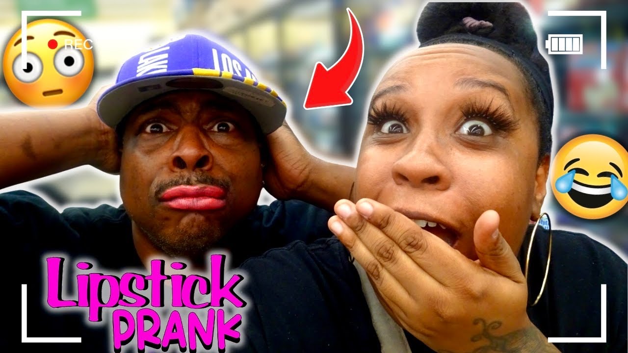 REPLACING MY BOYFRIEND'S CHAPSTICK WITH LIPSTICK WHILE GOING IN PUBLIC!! *HE FLIPPED*