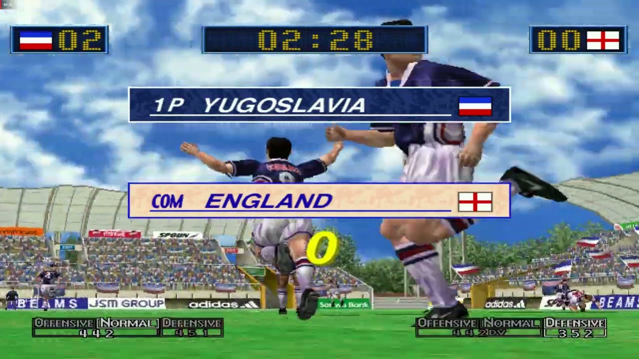 Virtua Striker 2 ver. 2000.1 - YUGOSLAVIA Playthrough - Arcade Mode