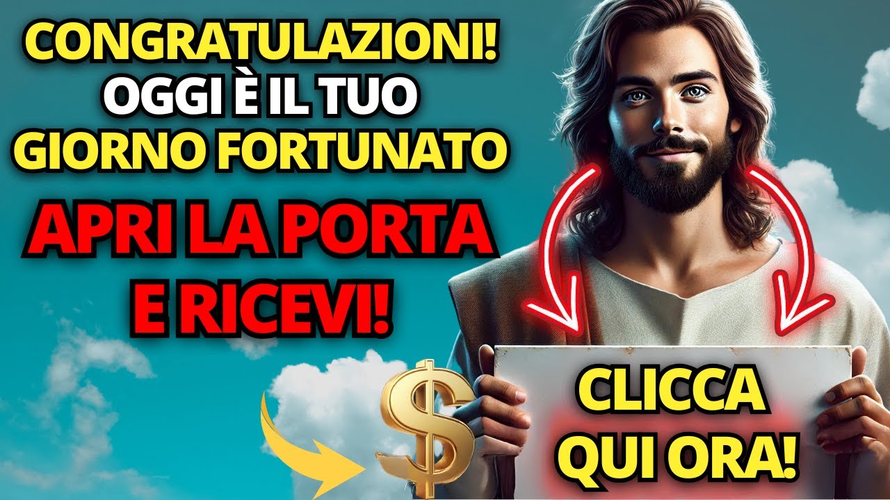 🔴 DIO DICE: CONGRATULAZIONI! OGGI È IL TUO GIORNO FORTUNATO! 🙏 MESSAGGIO DI DIO | PAROLA DI DIO