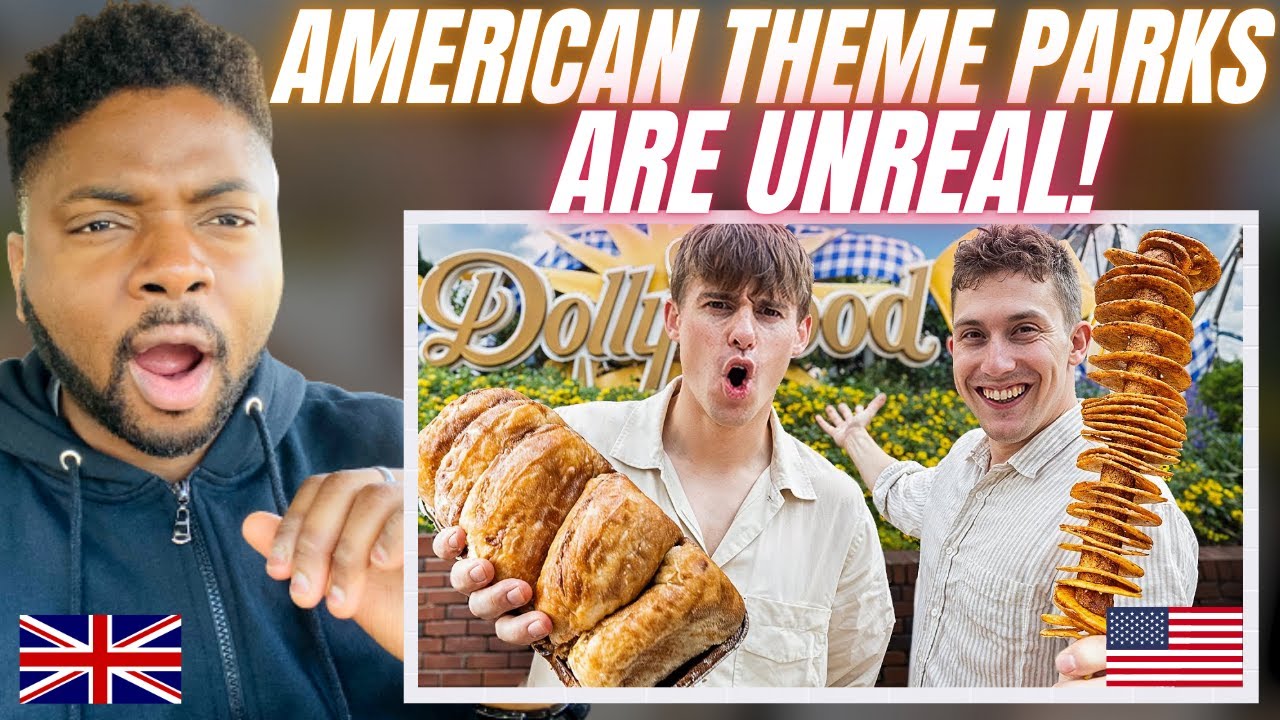 БРИТАНЦЫ ОТПРАВЛЯЮТСЯ В АМЕРИКАНСКИЙ ПАРК РАЗВЛЕЧЕНИЙ! — Brit Reacts